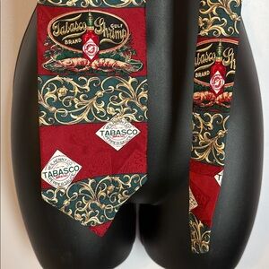 Tabasco Hot Sauce Gulf Shrimp Silk Necktie Tie